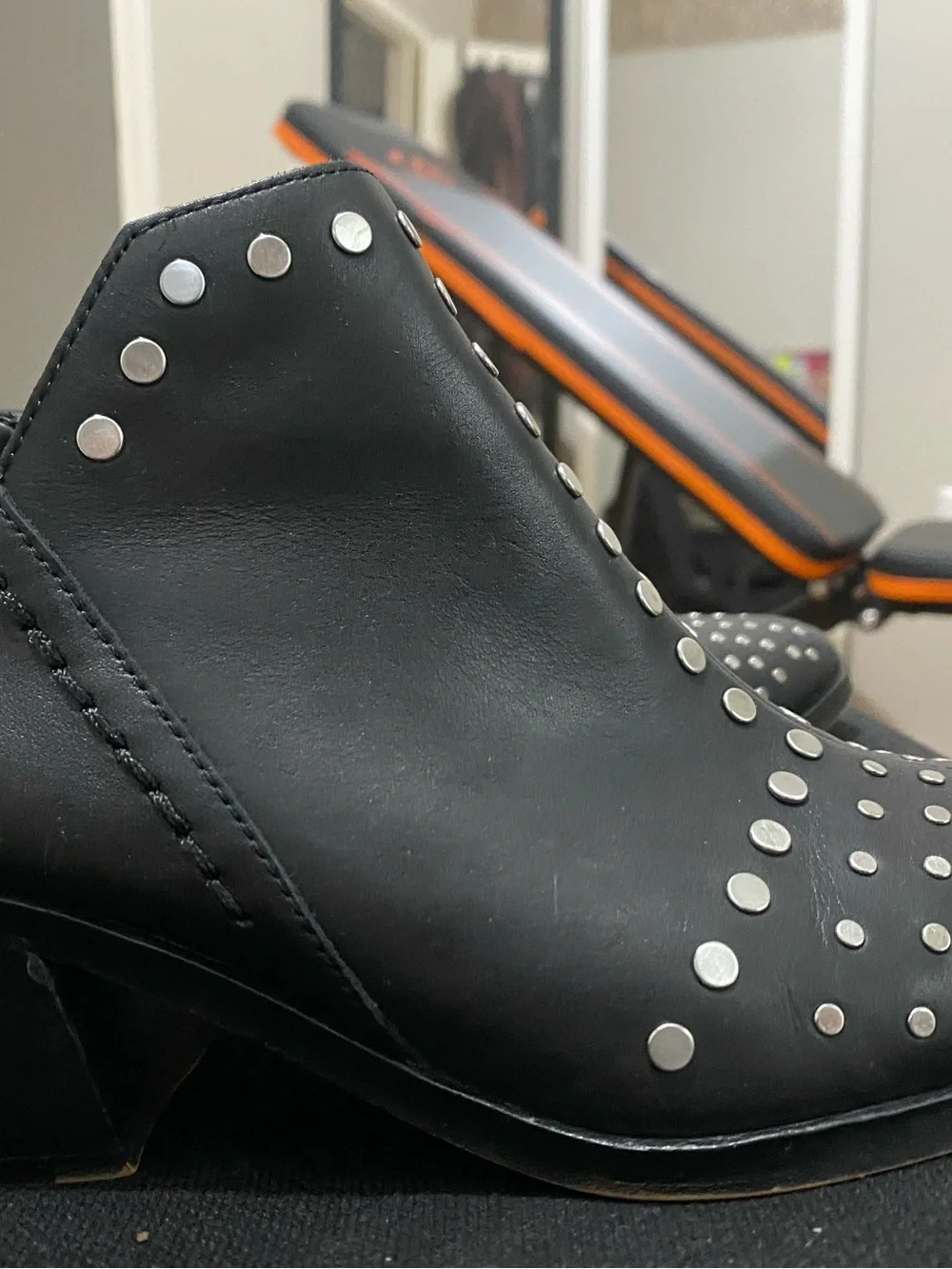 1. State Black Studded Leather Chukka Boots
